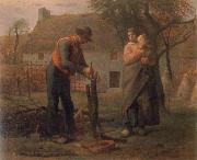 Jean Francois Millet, Peasant Grafting a Tree